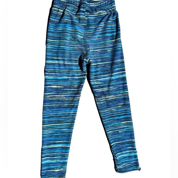 SweetLegs Girls Blue Striped Leggings Size 2-4 - Picture 3 of 5